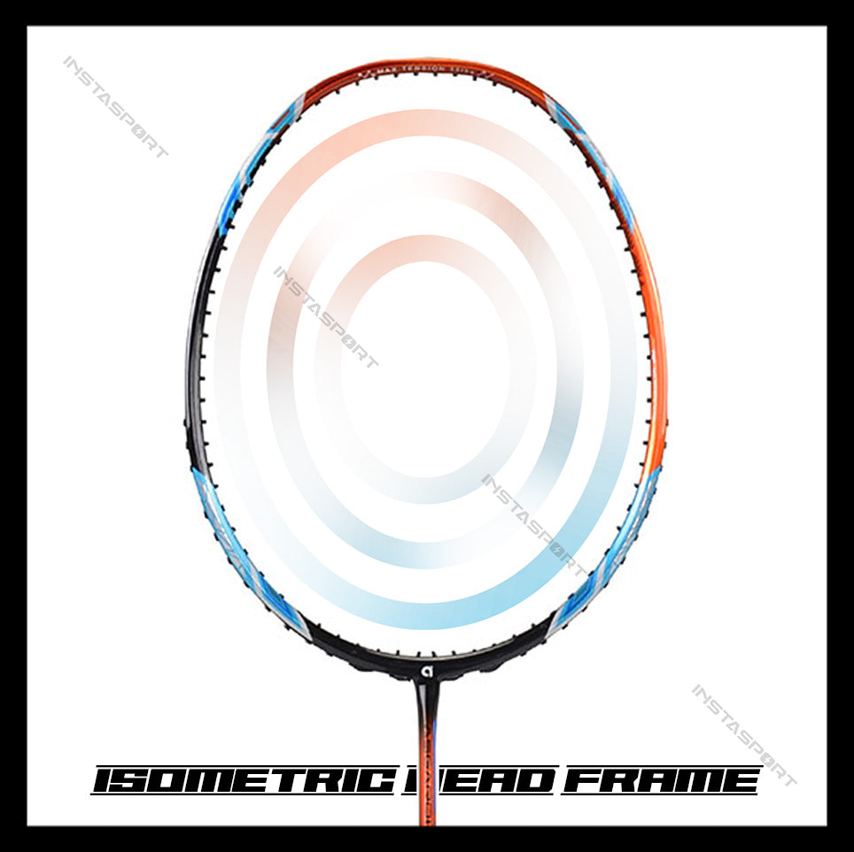 Apacs Asgardia Control Badminton Racket (Black Orange) - InstaSport