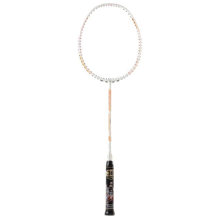 Apacs Dual Power & Speed Badminton Racket (White/Green/Orange) - InstaSport