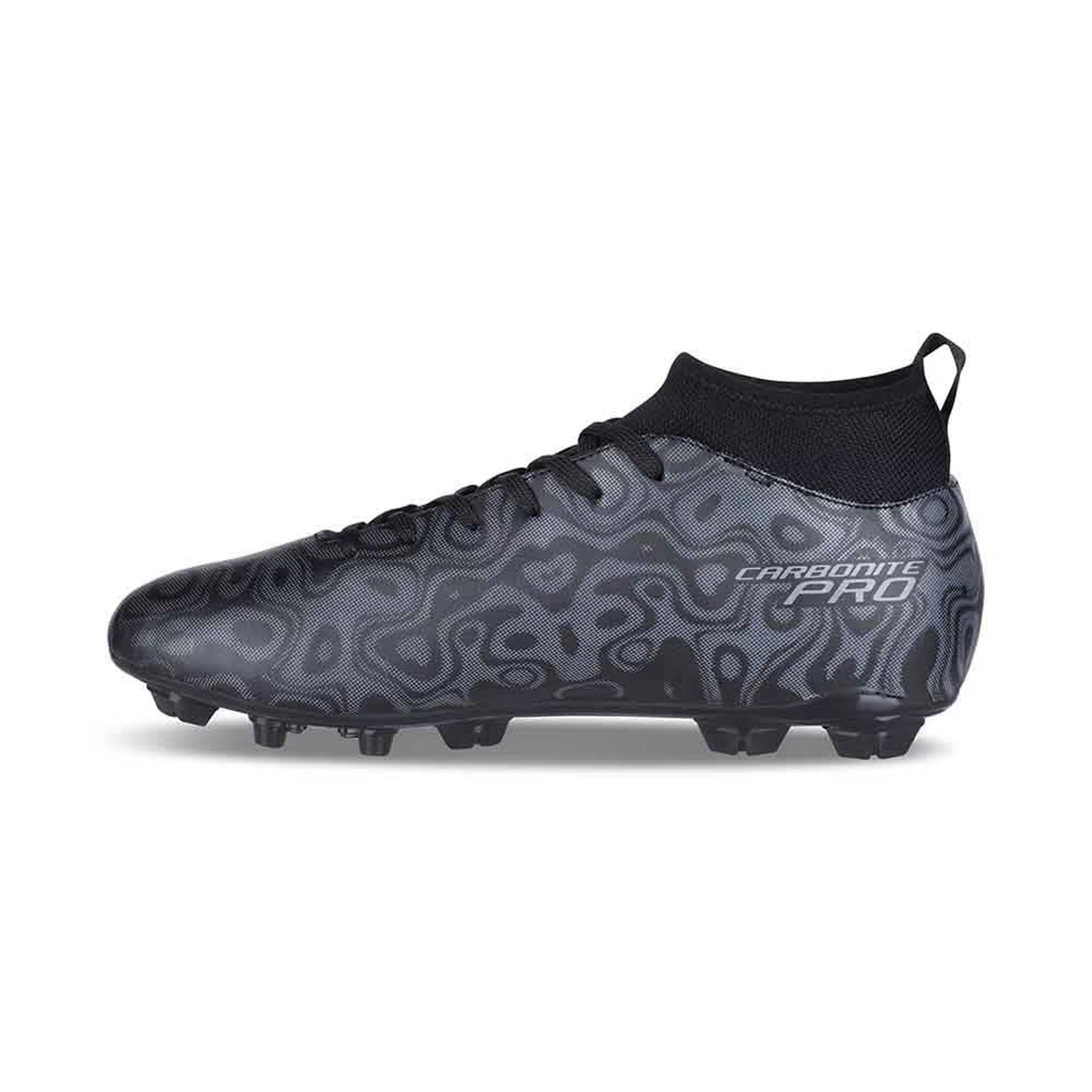 Nivia Carbonite 5.0 Pro Football Stud - Black - InstaSport