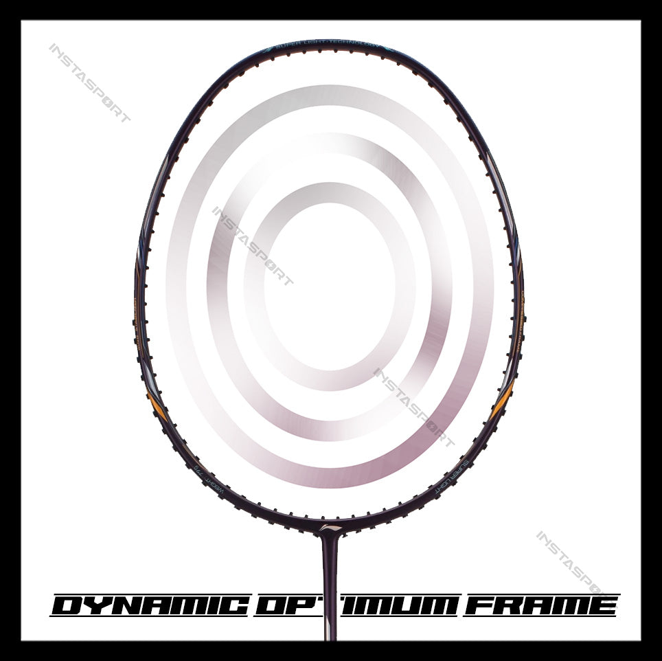 Li-Ning Air-Force G2 Badminton Racket (79 grams) (Dark Purple/ Silver) - InstaSport