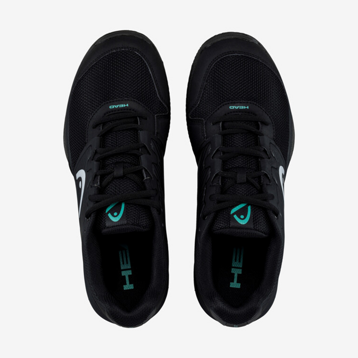 Head Revolt Court Tennis Shoes (Black/Teal) - InstaSport