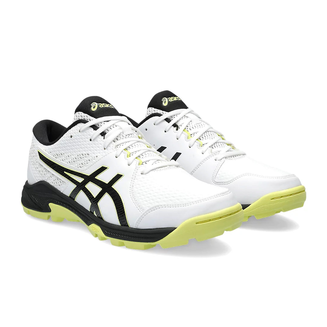 Asics Gel Peake 2 Men's Cricket Shoes (White/Glow Yellow) - InstaSport