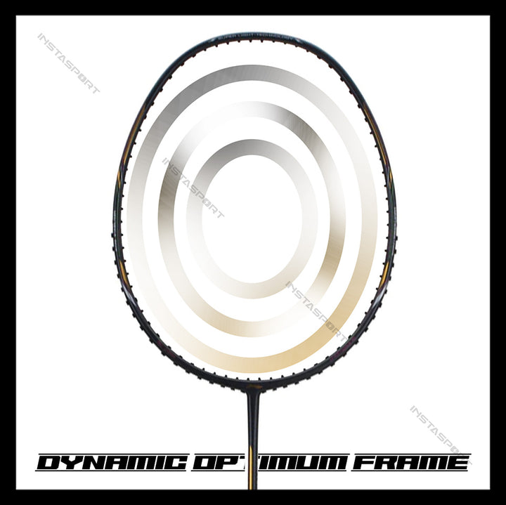 Li-Ning Air-Force G2 Badminton Racket (78 grams) (Charcoal/ Gold) - InstaSport