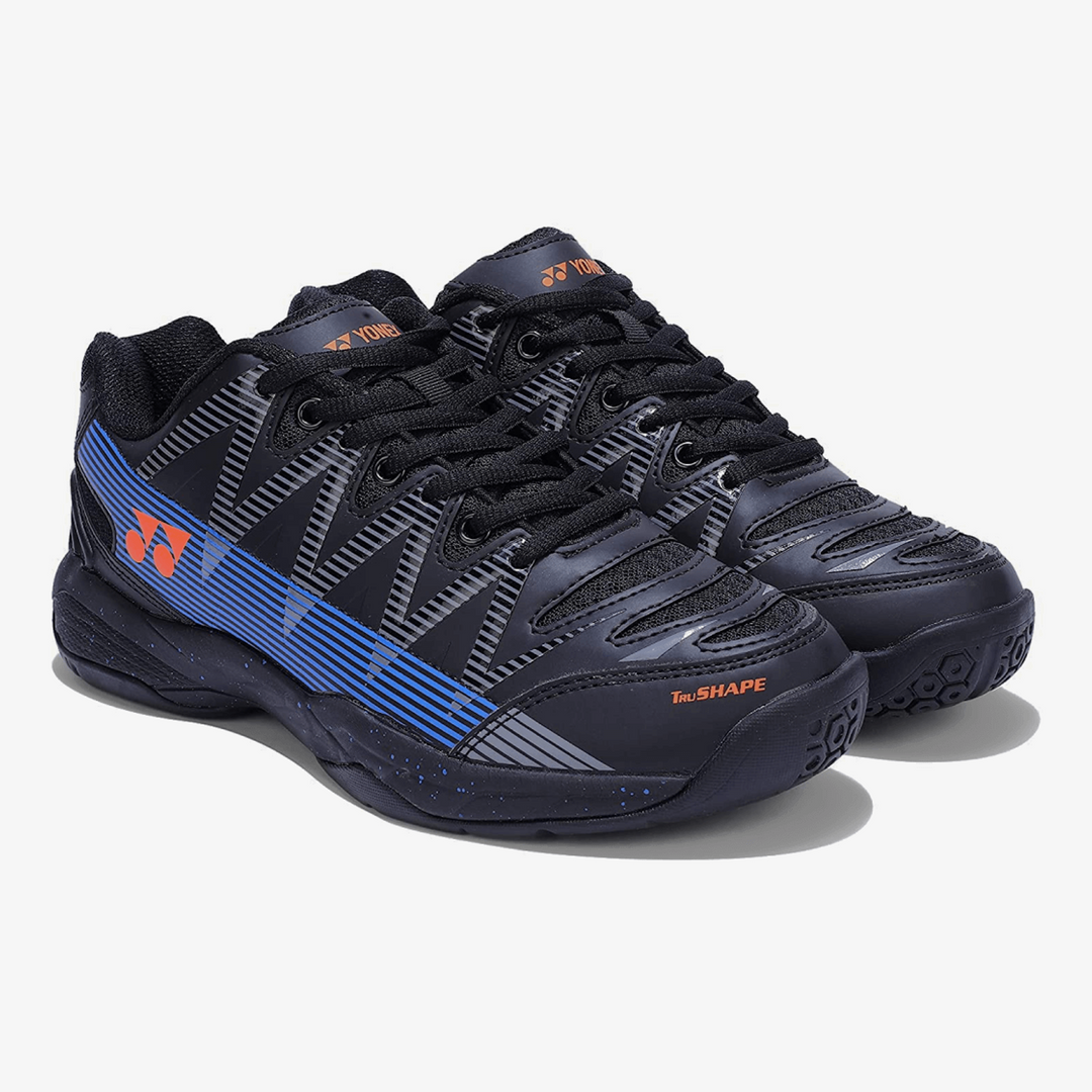 YONEX Dominant Badminton Shoes (Black/ Blue/ Orange) - InstaSport