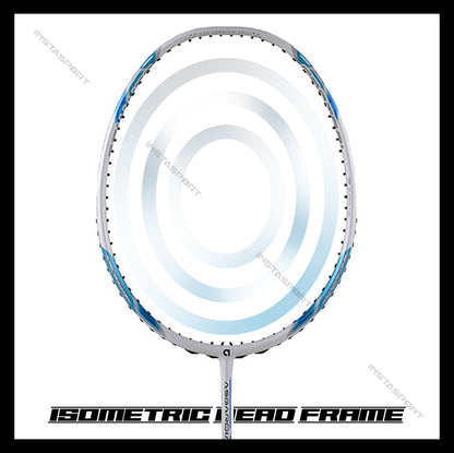 Apacs Asgardia Control Badminton Racket (White Blue) - InstaSport