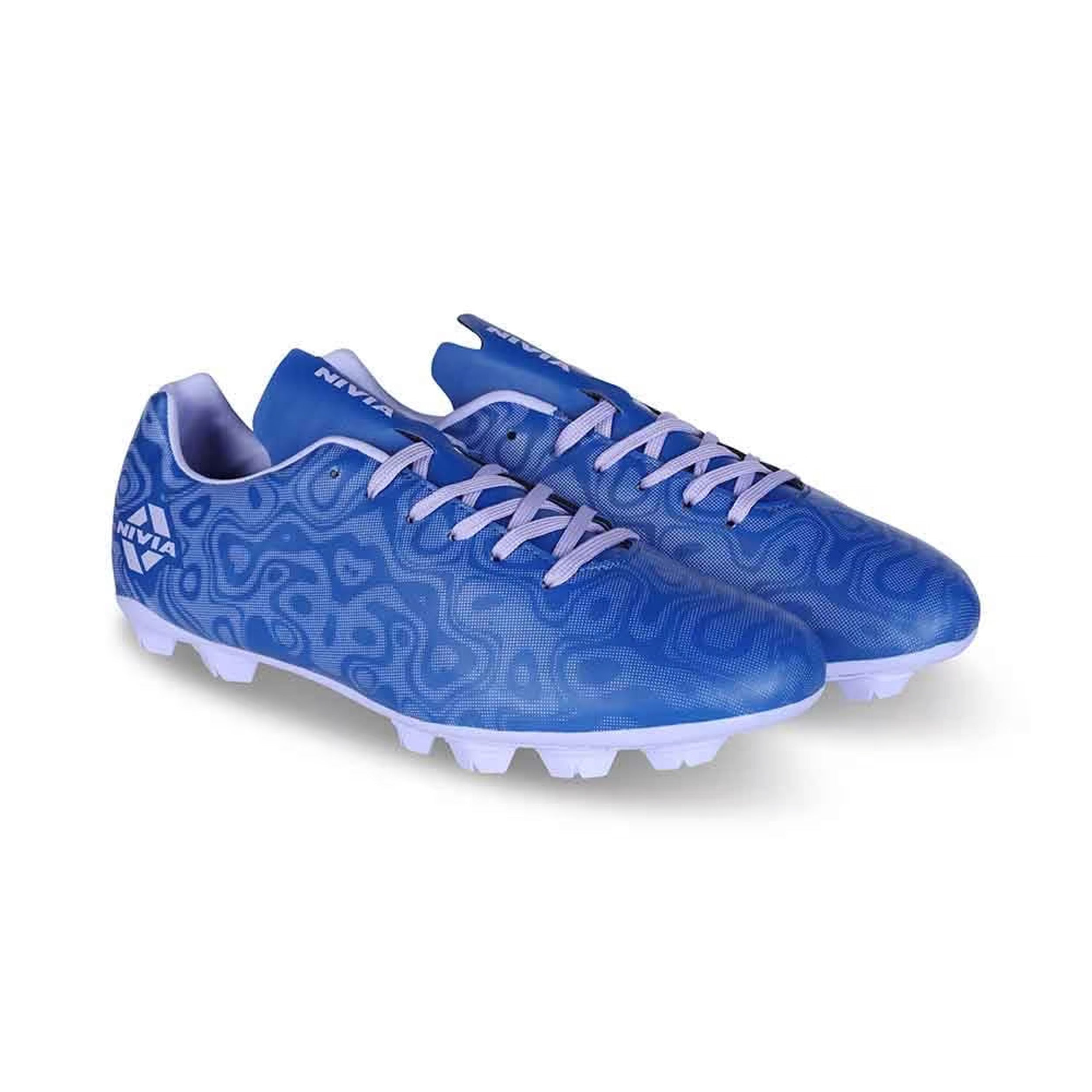 Nivia Carbonite 5.0 Football Stud - Blue - InstaSport