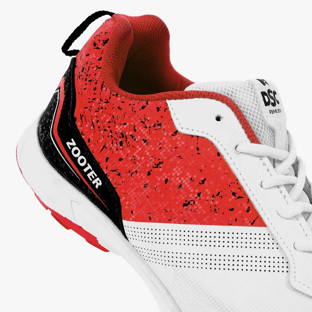 DSC Zooter Cricket Spike Shoes (Red) (UK3 - UK11) - InstaSport