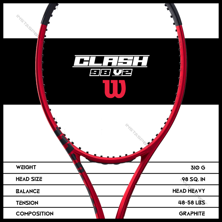 Wilson Clash 98 V2 Tennis Racquet - InstaSport