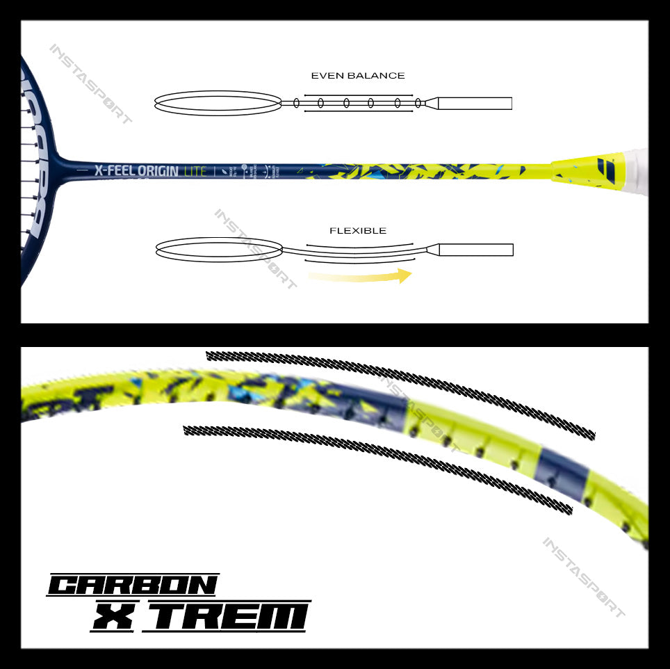 Babolat X-Feel Origin Lite Badminton Racket (Strung) - InstaSport