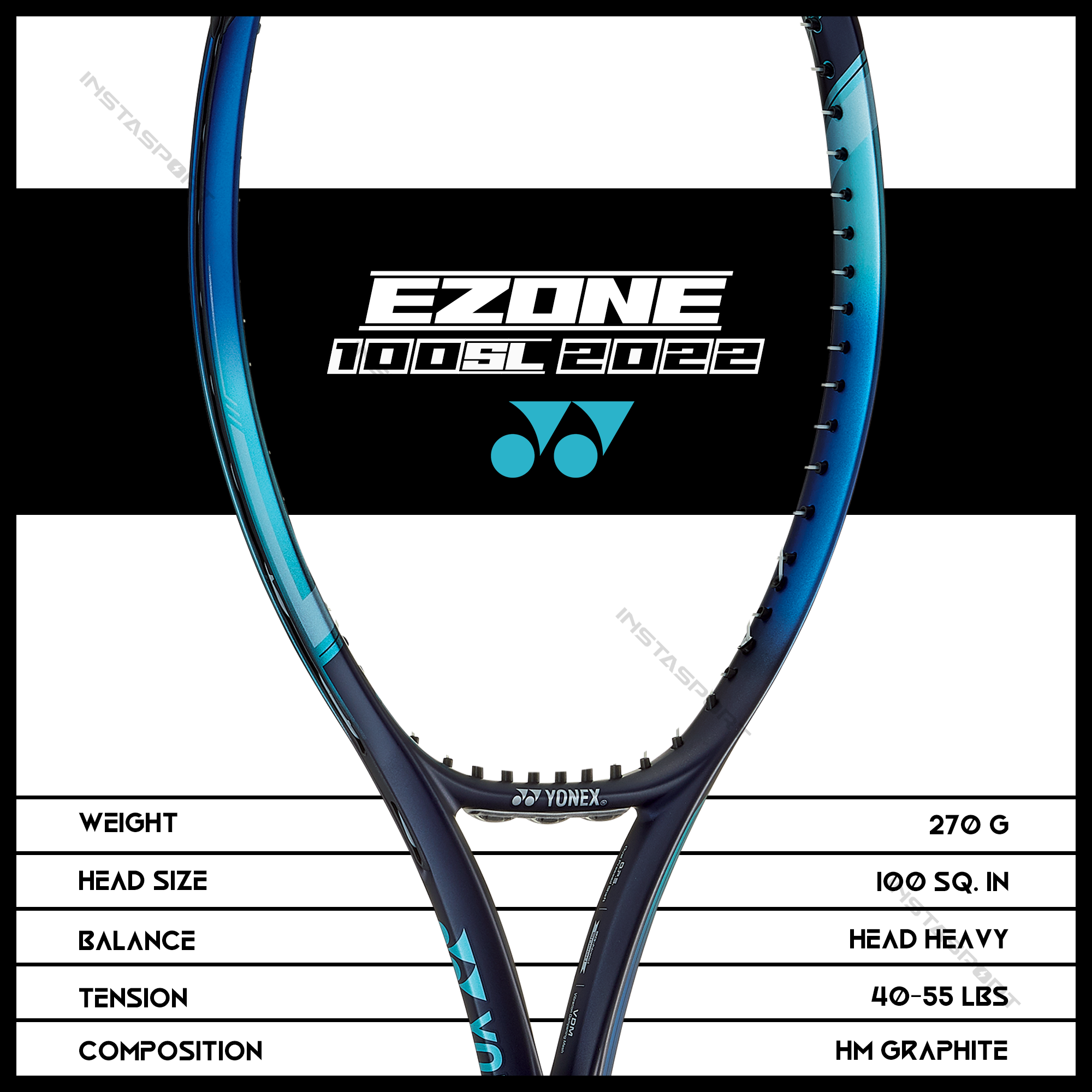 Yonex Ezone 100SL 2022 Tennis Racquet - InstaSport