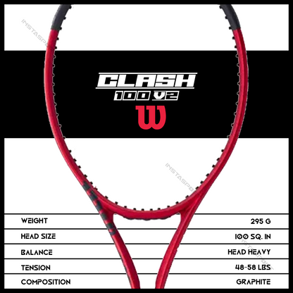 Wilson Clash 100 V2 Tennis Racquet - InstaSport