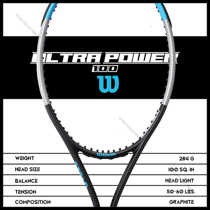 Wilson Ultra Power 100 Tennis Racquet - InstaSport