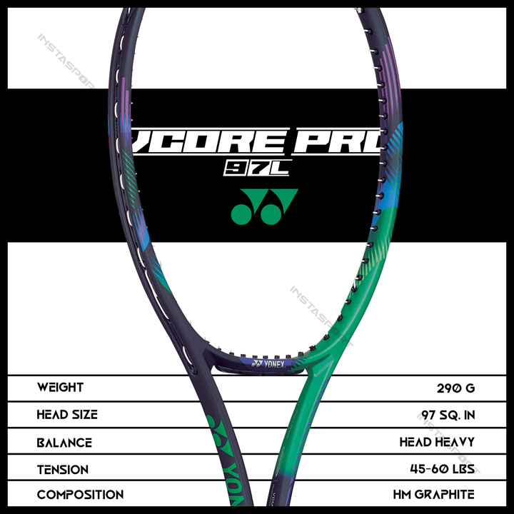 Yonex VCORE Pro 97L Tennis Racquet - InstaSport