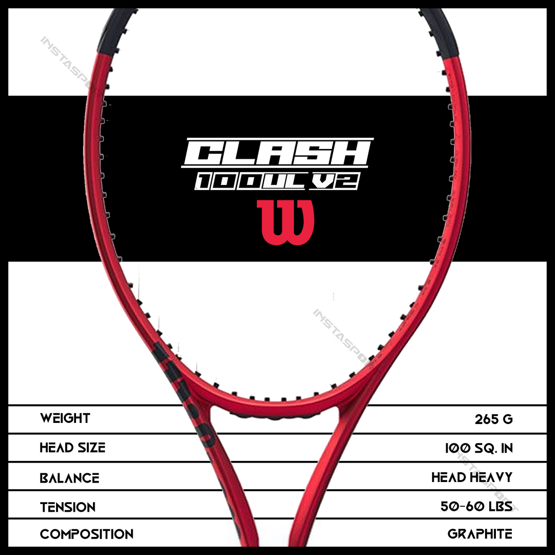 Wilson Clash 100UL V2 Tennis Racquet - InstaSport