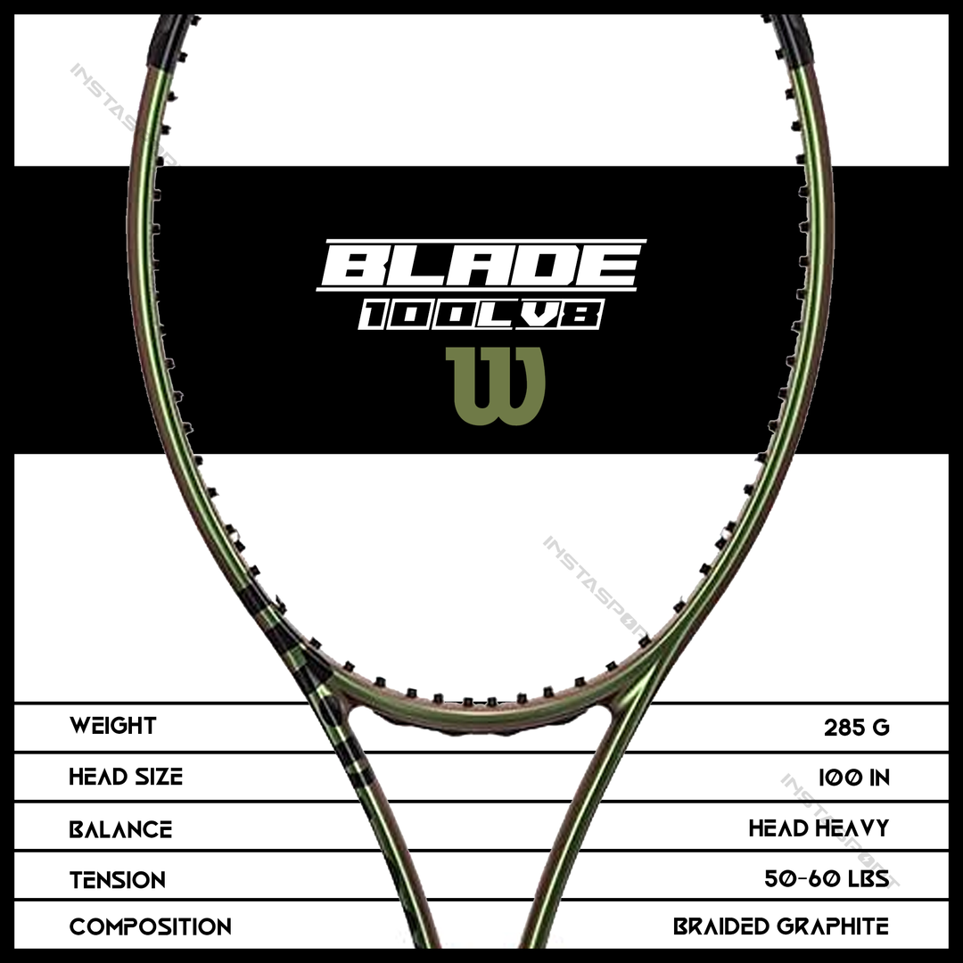 Wilson Blade 100L V8 Tennis Racquet - InstaSport