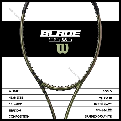 Wilson Blade 98 V8 Tennis Racquet (18X20) - InstaSport