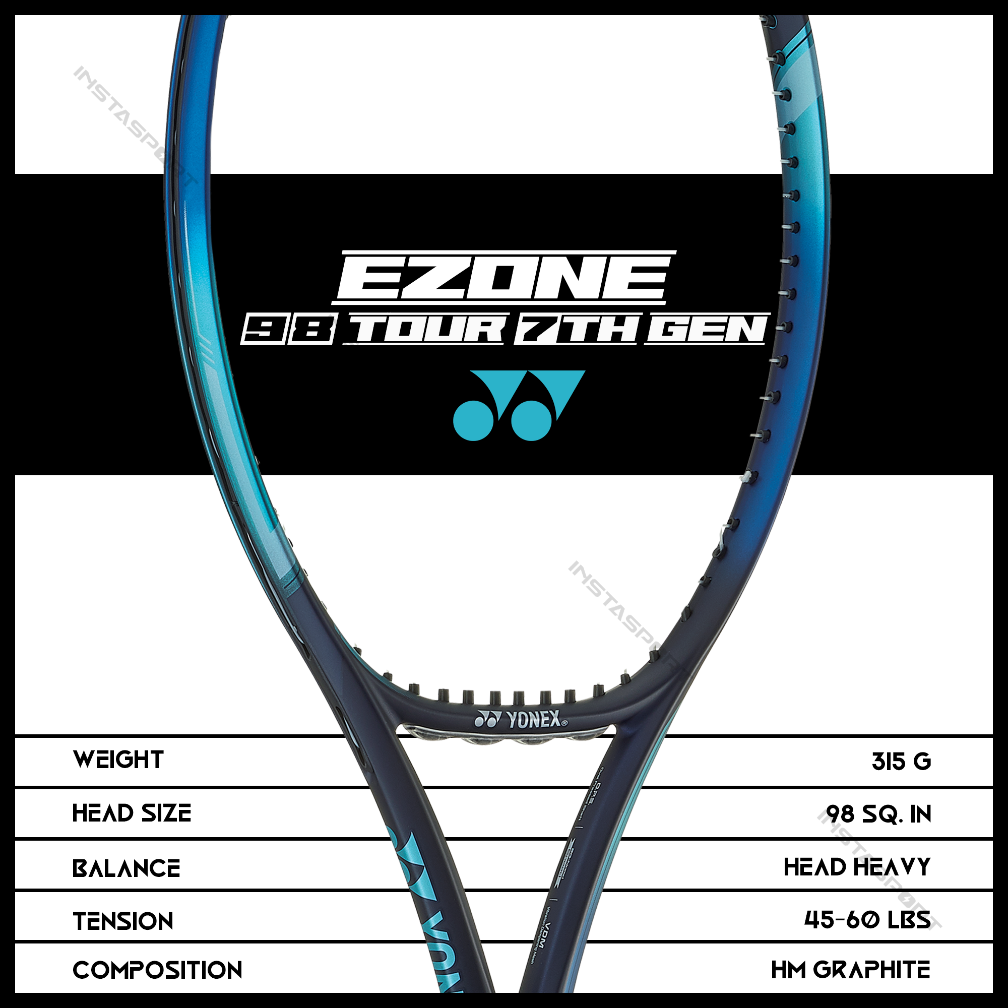 Yonex Ezone 98 Tour 7th Gen Tennis - InstaSport