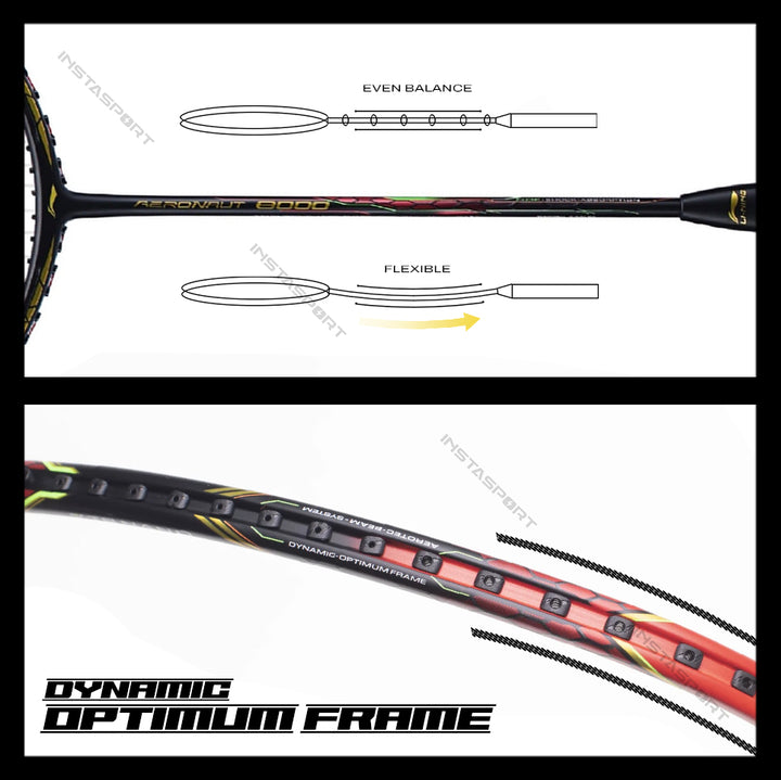 Li-Ning Aeronaut 8000 Unstrung Badminton Racket - InstaSport