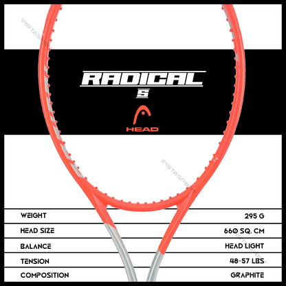 Head Radical S Tennis Racquet - InstaSport