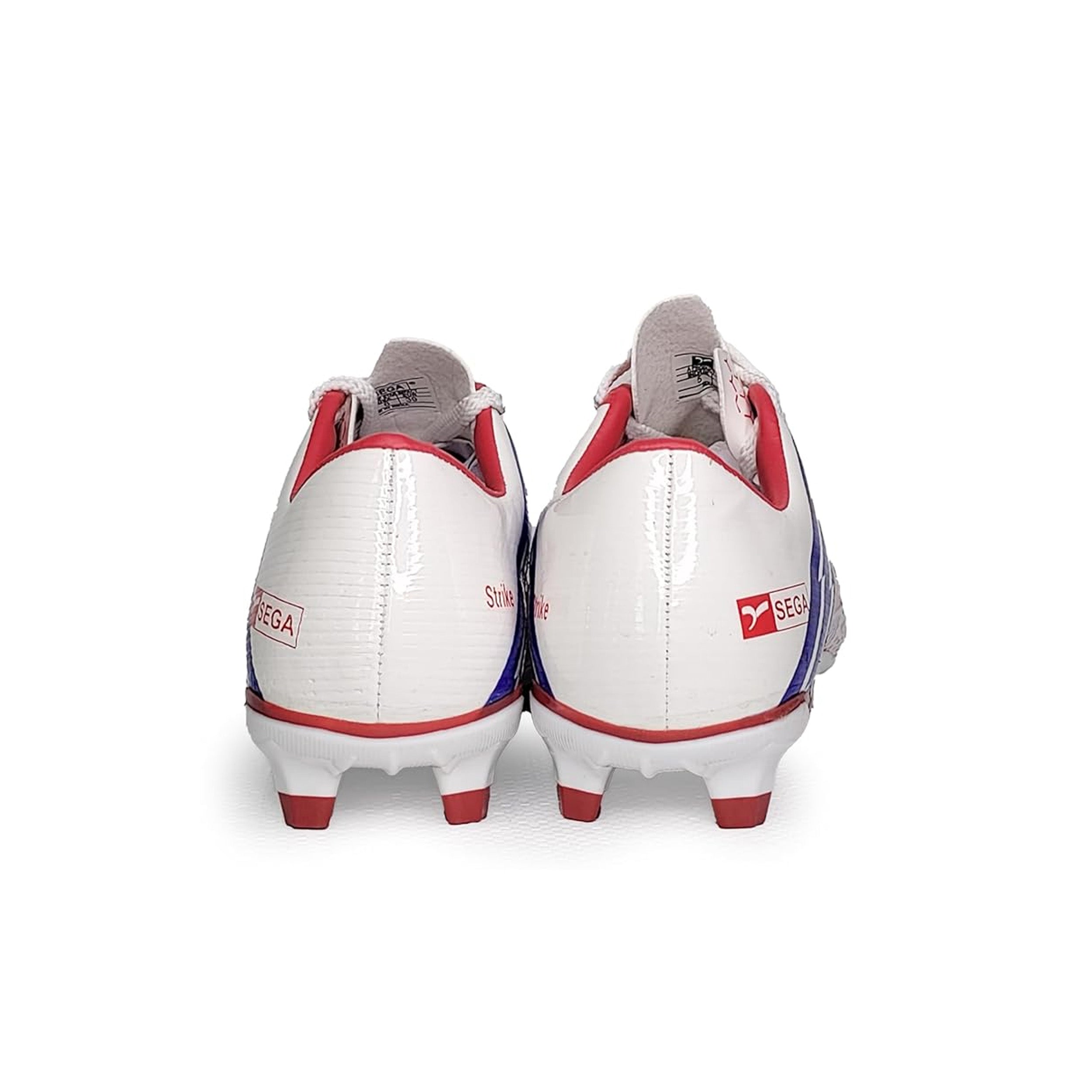 Sega Strike Football Shoes (White/Red) - InstaSport