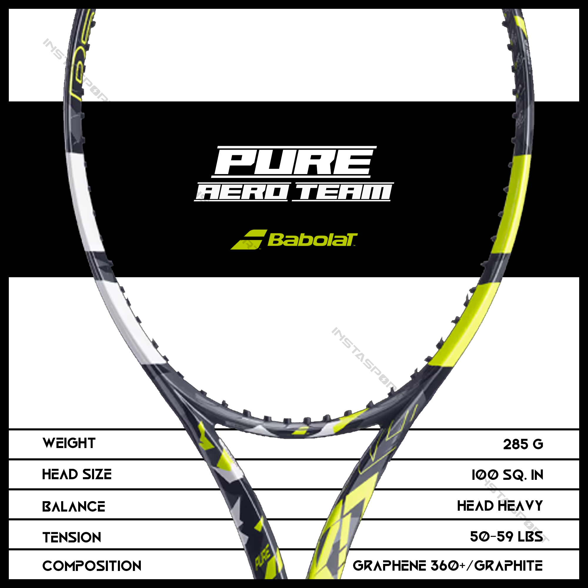 Babolat Pure Aero Team 2023 Tennis Racquet - InstaSport