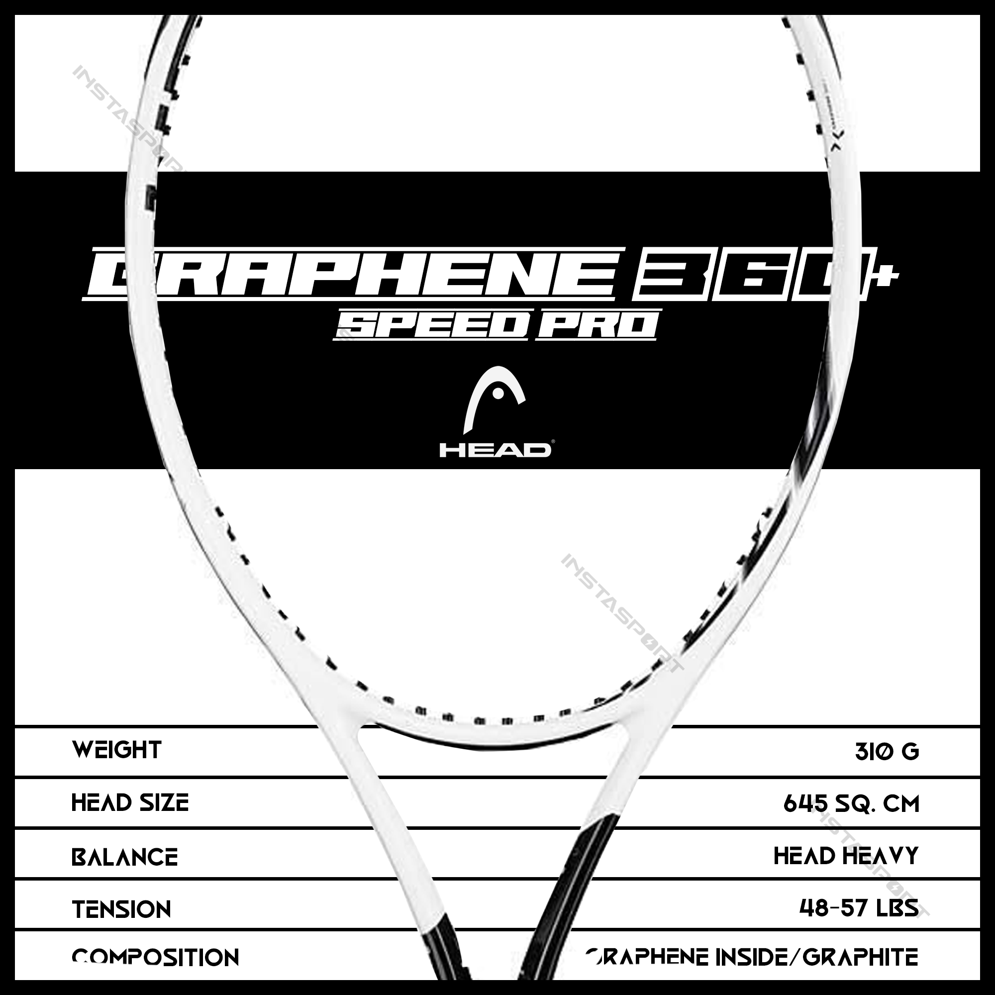 Head Graphene 360+ Speed Pro Tennis Racquet - InstaSport