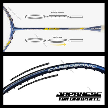 Mizuno Carbosonic Ace Blue Badminton Racket - InstaSport