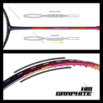 YONEX Nanoflare 700 Magenta Badminton Racket - InstaSport