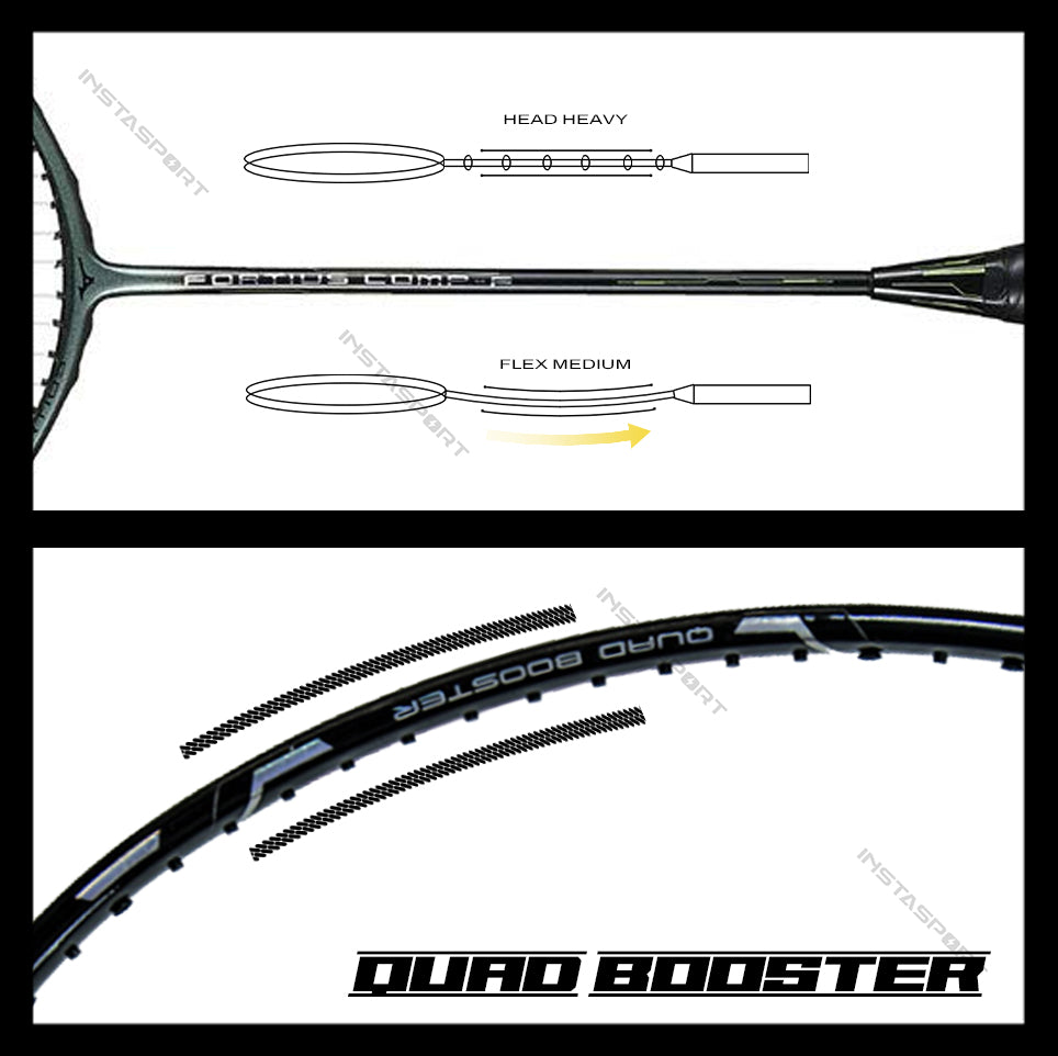 Mizuno Fortius Comp Badminton Racket - InstaSport