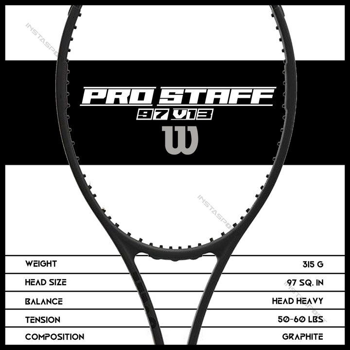 Wilson Pro Staff 97 V13 Tennis Racquet - InstaSport