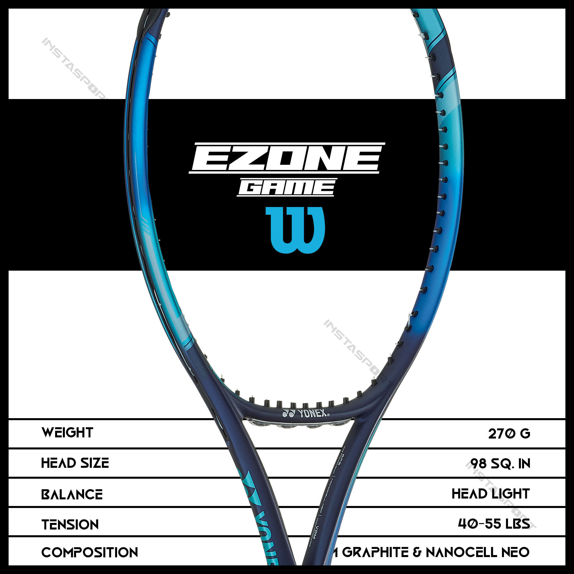 Yonex Ezone Game Tennis Racquet - InstaSport