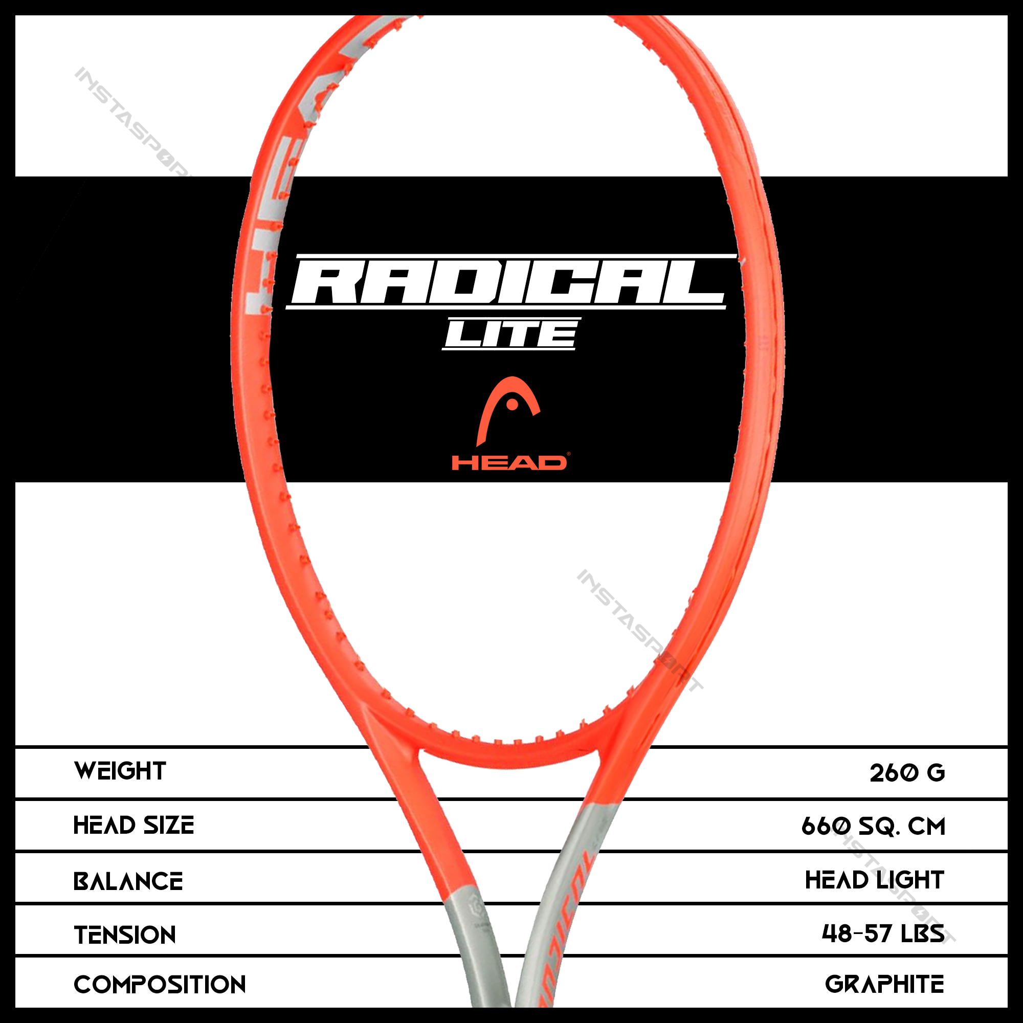 Head Radical Lite Tennis Racquet - InstaSport