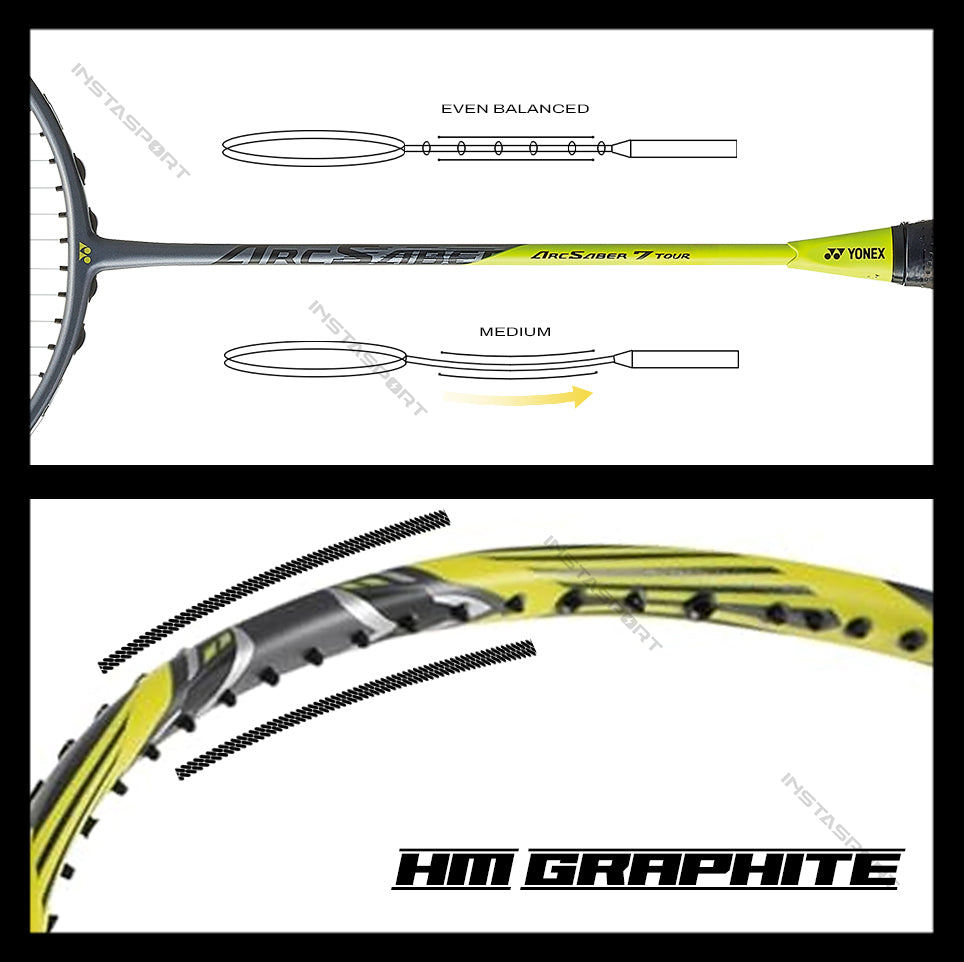 YONEX Arcsaber 7 Tour Badminton Racket - InstaSport