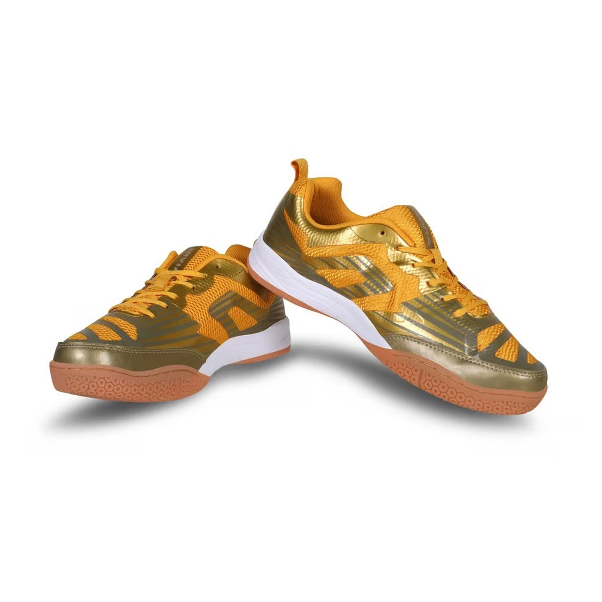 Nivia Super Court 2.0 Badminton Shoes for Men (Golden) - InstaSport