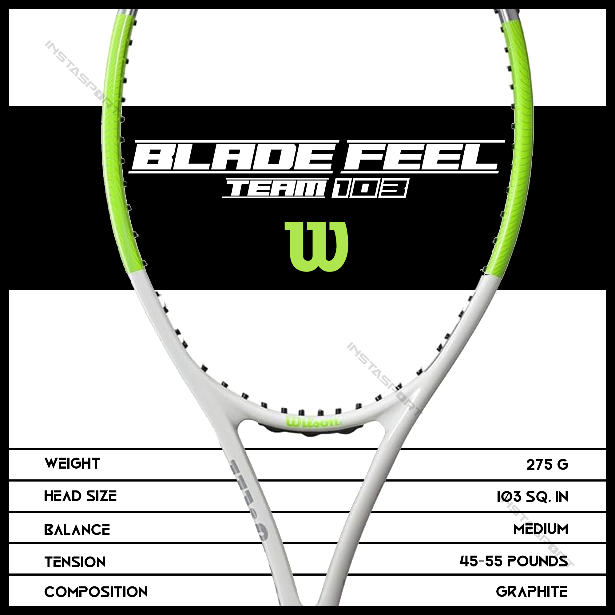 Wilson Blade Feel Team 103 Tennis Racquet - InstaSport