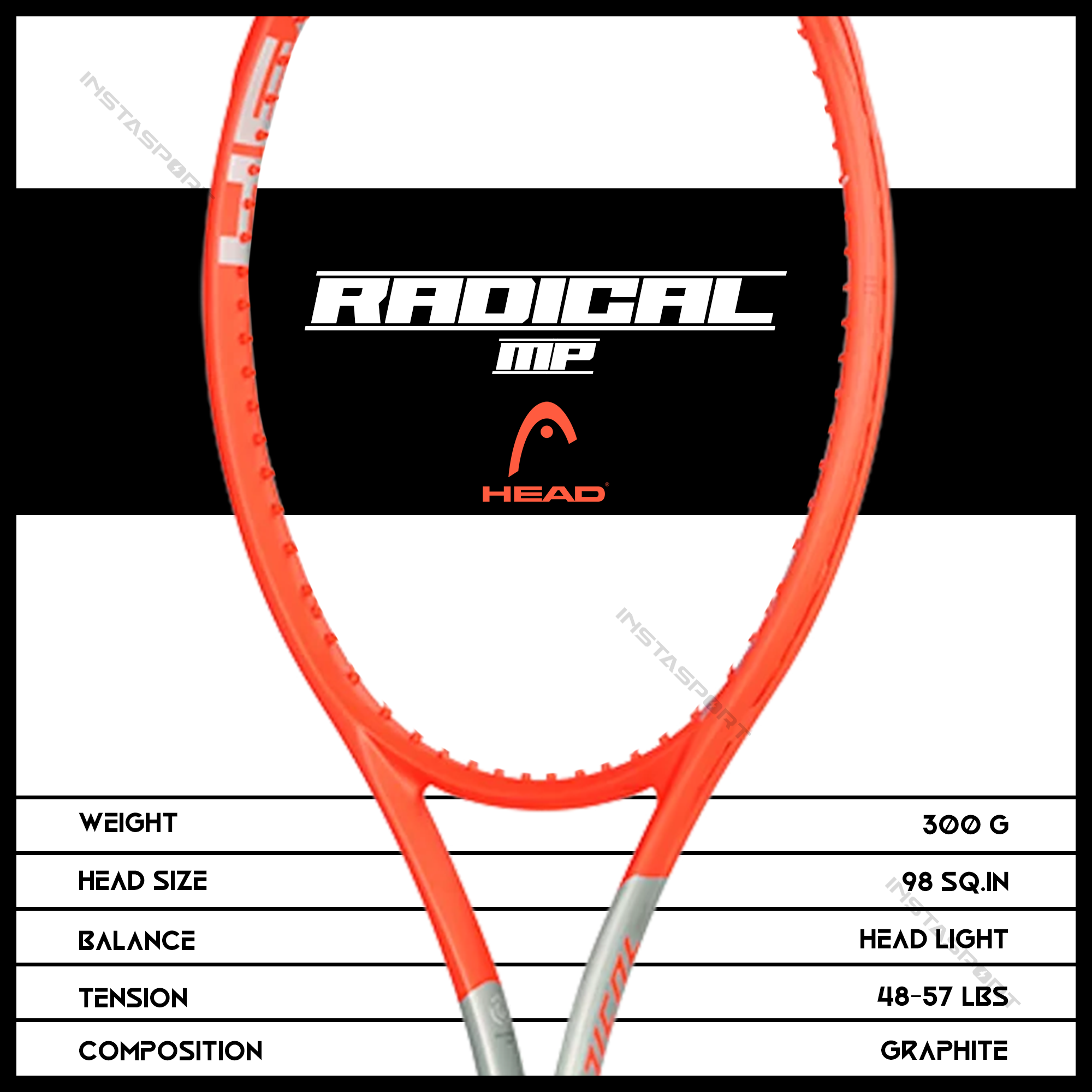 Head Radical MP Tennis Racquet - InstaSport