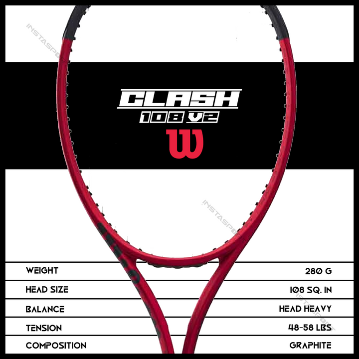 Wilson Clash 108 V2 Tennis Racquet - InstaSport