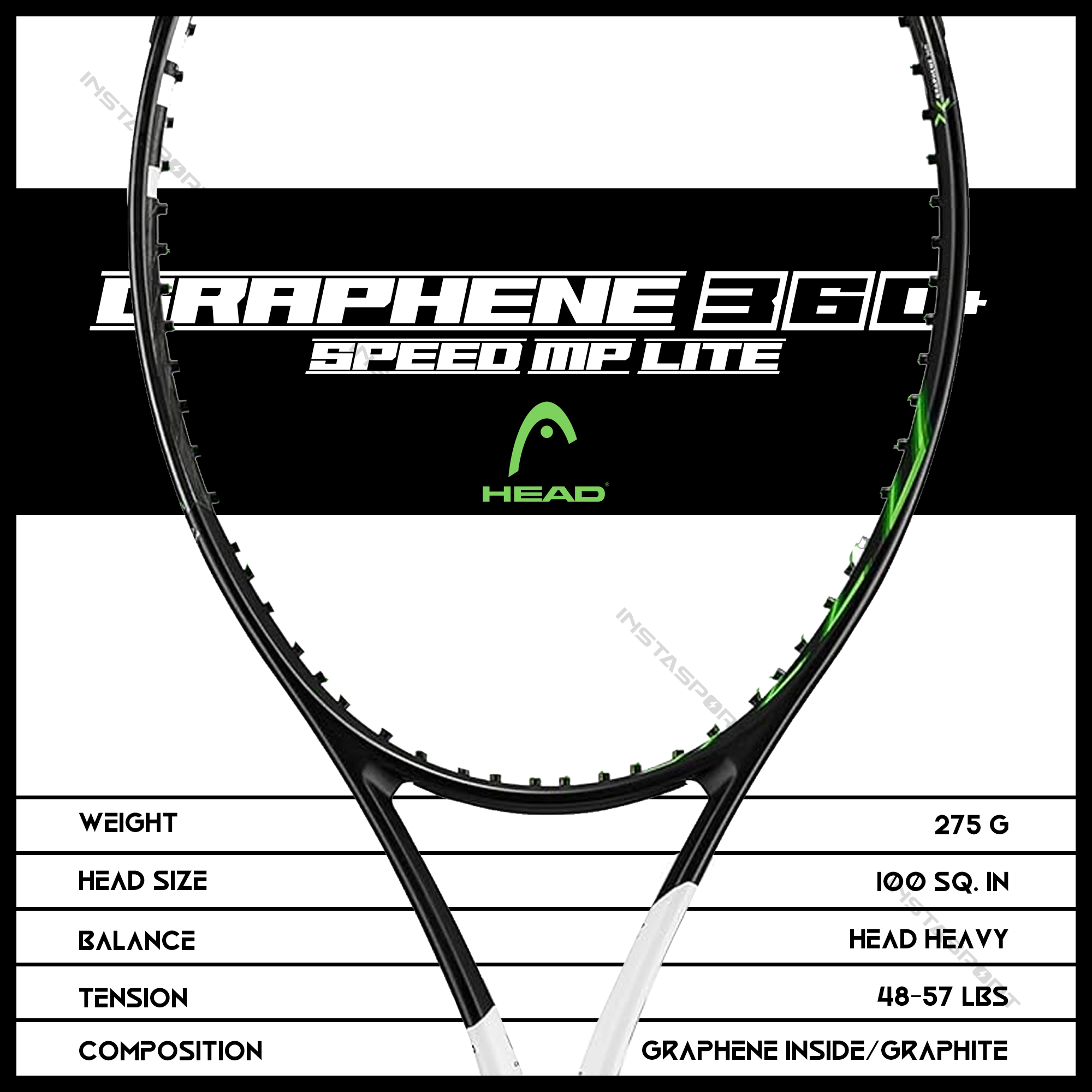 Head Graphene 360+ Speed MP Lite Tennis Racquet - InstaSport