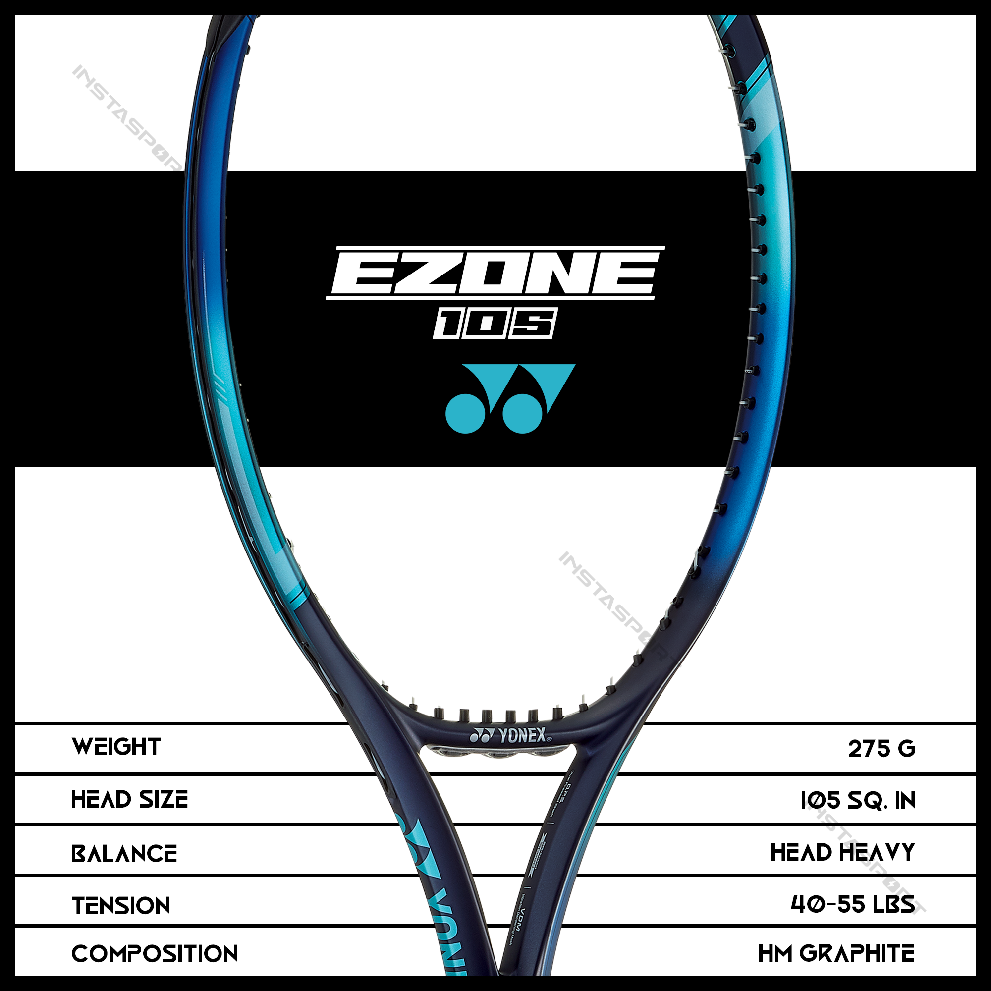 Yonex Ezone 105 Tennis Racquet - InstaSport