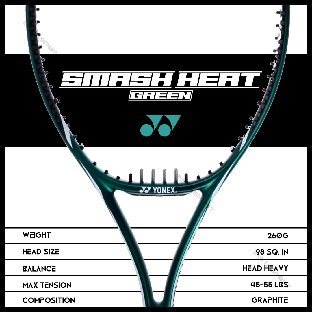 Yonex Smash Heat Tennis Racquet (Green) - InstaSport