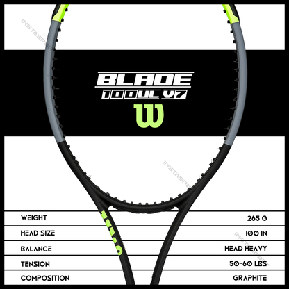 Wilson Blade 100UL V7 Tennis Racquet - InstaSport