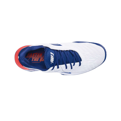 Babolat Propulse Fury 3 All Court Men's Tennis Shoe (White/Estate Blue) - InstaSport