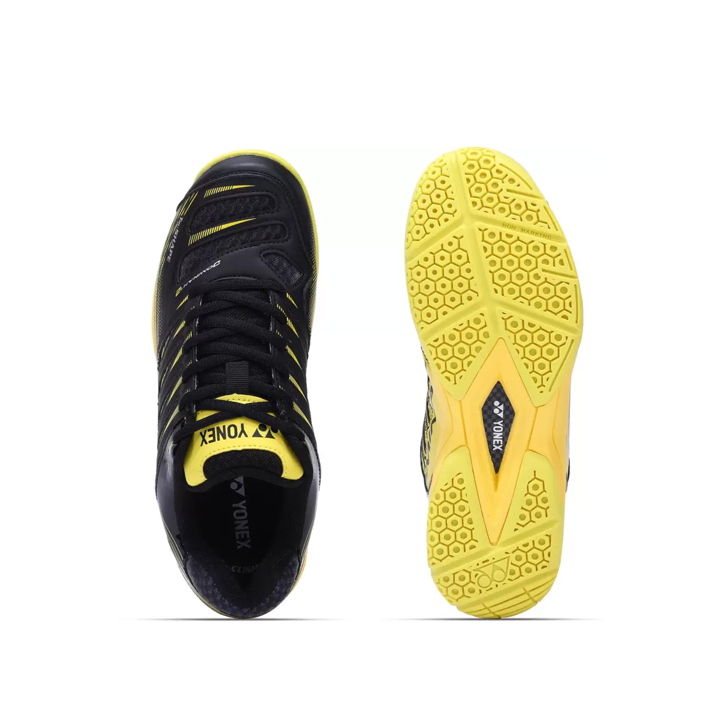 Yonex Tour Dominant 2 Men's Badminton Shoes (Black Neon/Yellow) - InstaSport