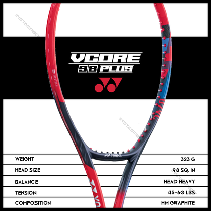 Yonex VCORE 98 Plus Tennis Racquet - InstaSport