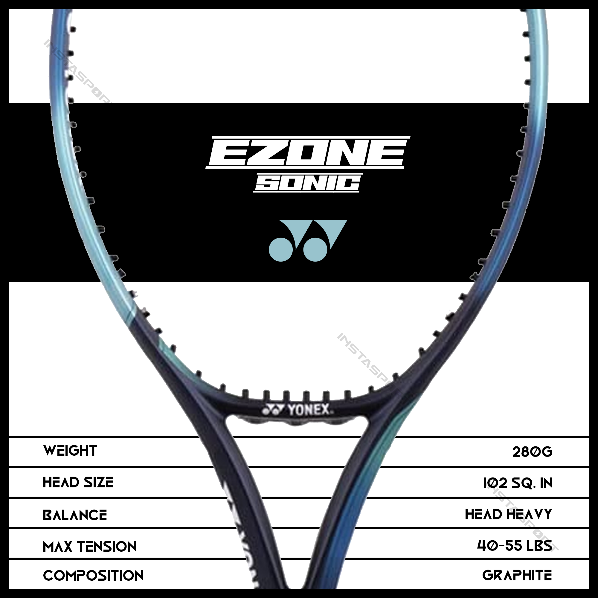 Yonex Ezone Sonic Tennis Racquet - InstaSport