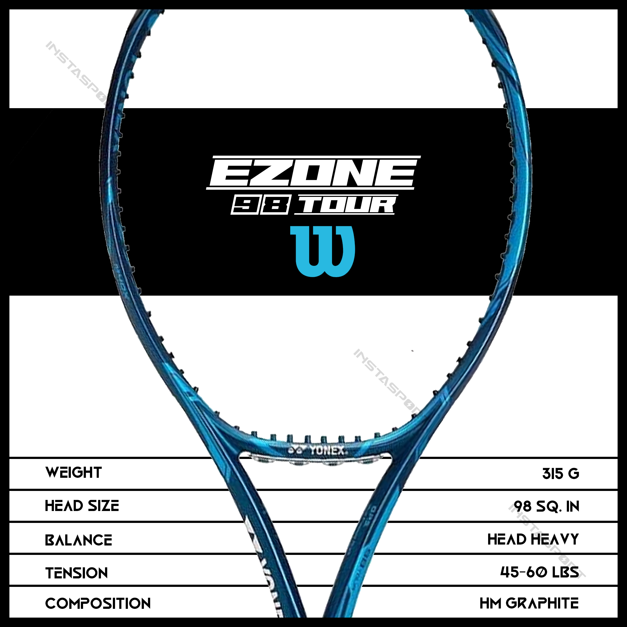 Yonex Ezone 98 Tour Tennis Racquet - InstaSport