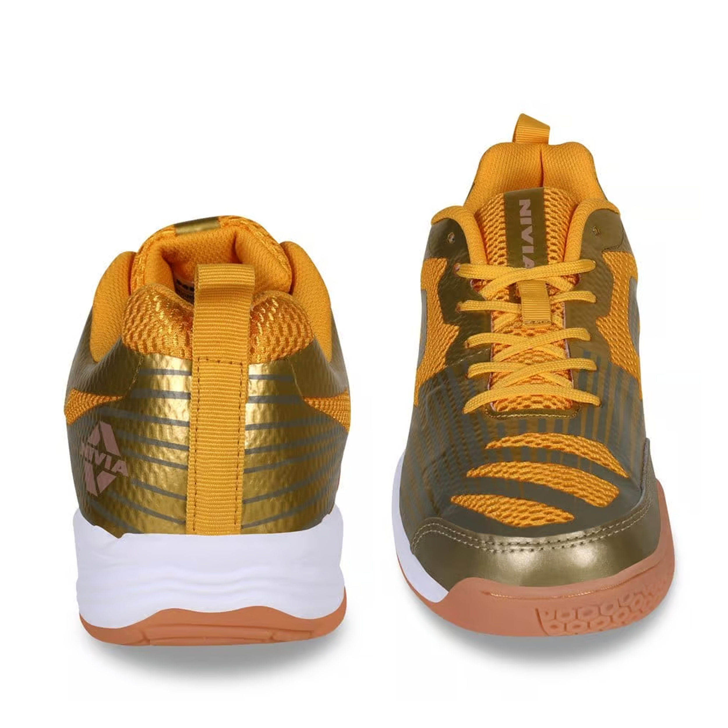 Nivia Super Court 2.0 Badminton Shoes for Men (Golden) - InstaSport