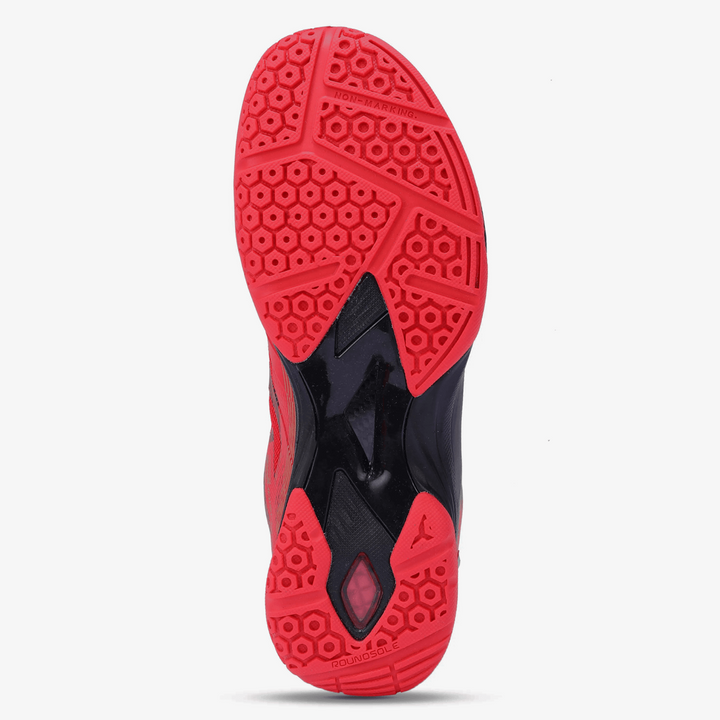 YONEX Precision 2 Badminton Shoes (Red/ Black/ Gold) - InstaSport