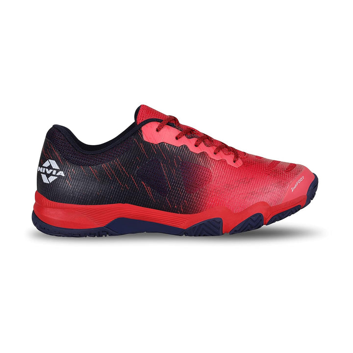 Nivia Verdict Badminton Shoes for Men (Crimson Red) - InstaSport