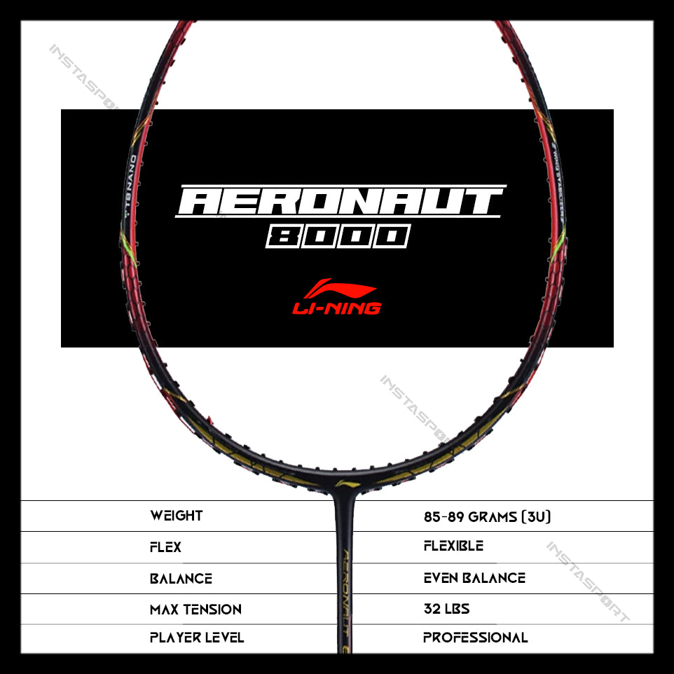 Li-Ning Aeronaut 8000 Unstrung Badminton Racket - InstaSport